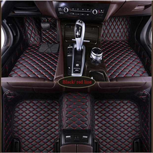 The buick peugeot 308 607 rcz 206 301 307 2008 car floor mat waterproof pad leather material is odorless and non-toxici