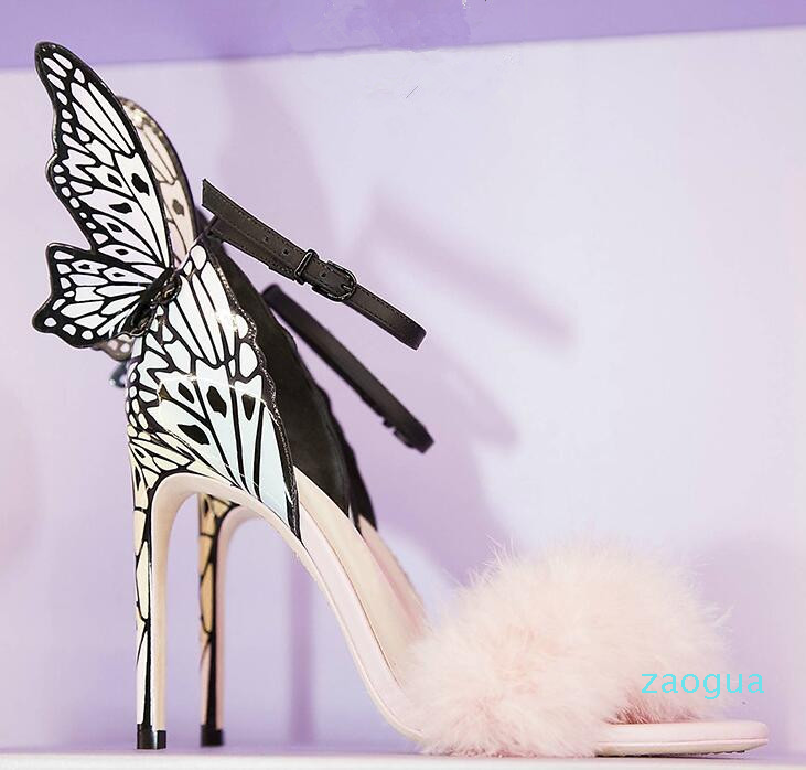 Sophia Webster Summer Sandals Winged Butterfly Party Thin High Heeled Pink Fur Female Wedding Multi Color Dress Prom
Sophia Webster Summer Sandals Winged Butterfly Party Thin High Heeled Pink Fur Female Wedding Multi Color Dress Prom