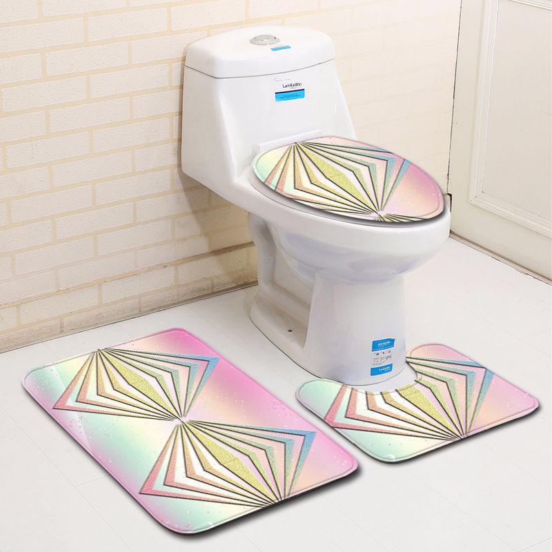 Colorful Printed Flannel Mat 3pcs Bathroom Carpet Set Toilet Decoration Soft Rug Water Absorption Foot Pads Carpets
Colorful Printed Flannel Mat 3pcs Bathroom Carpet Set Toilet Decoration Soft Rug Water Absorption Foot Pads Carpets