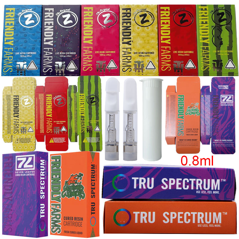 Newest Friendly Farms Vape Cartridges Packaging Ceramic Atomizers 0.8ml Empty Vapes Pens 510 Thread E Cigarettes
Newest Friendly Farms Vape Cartridges Packaging Ceramic Atomizers 0.8ml Empty Vapes Pens 510 Thread E Cigarettes