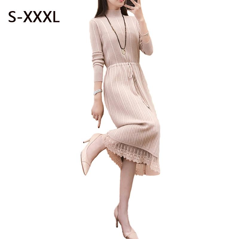 Casual Dresses Autumn Winter Women Dress Long-sleeved Black Slim Pleated Sweater Riding Suit Free Thick Warm Maxi H85
Casual Dresses Autumn Winter Women Dress Long-sleeved Black Slim Pleated Sweater Riding Suit Free Thick Warm Maxi H85