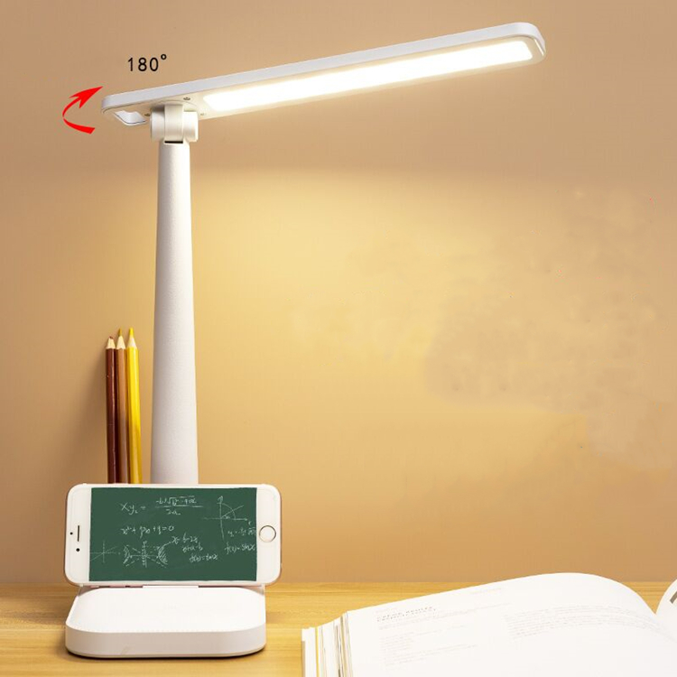 Table lamp pen holder three-stage dimming with touch switch USB light 5v , used for students to read and bedroom study reading T10418 
Table lamp pen holder three-stage dimming with touch switch USB light 5v , used for students to read and bedroom study reading T10418
