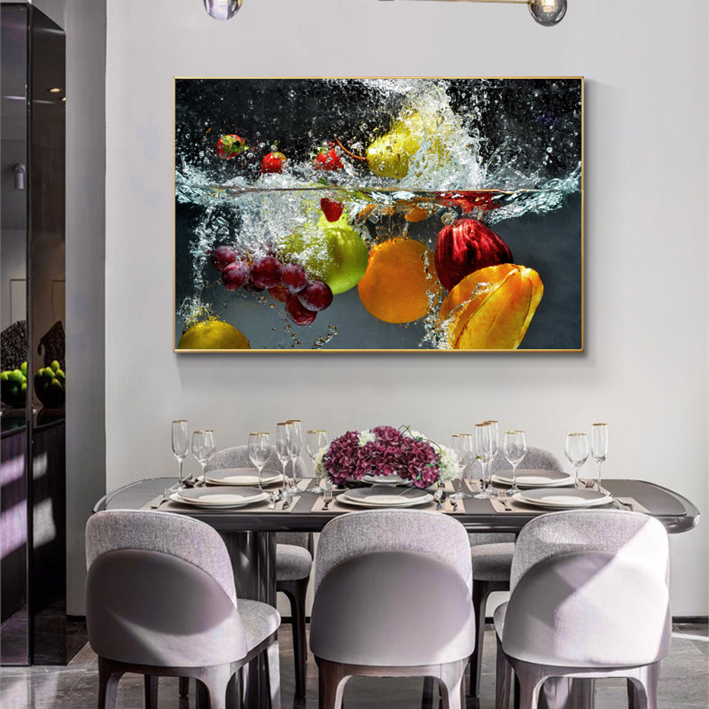 Canvas Painting Wall Art Fresh Fruit and Vegetables Kitchen Posters and Prints Wall Picture for Kitchen Room Home Decoration