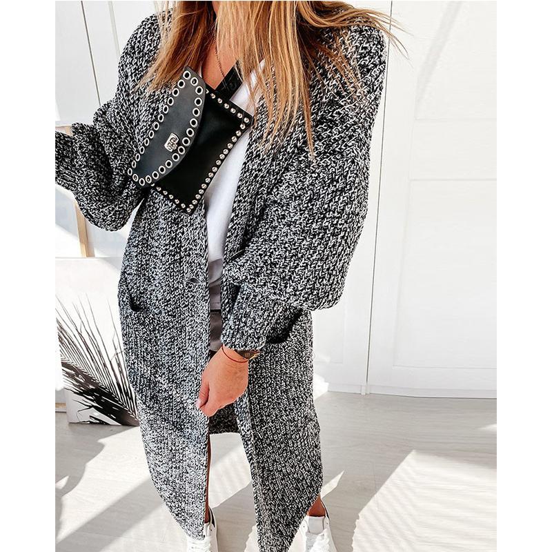 Women' Wool & Blends Women Knit Cardigan Warm Long Coat 2021 Autumn Winter Elegant Full Sleeve Pocket Casual Solid Gary Harajuku Lady Jacke, Dark grey
Women' Wool & Blends Women Knit Cardigan Warm Long Coat 2021 Autumn Winter Elegant Full Sleeve Pocket Casual Solid Gary Harajuku Lady Jacke, Dark grey
