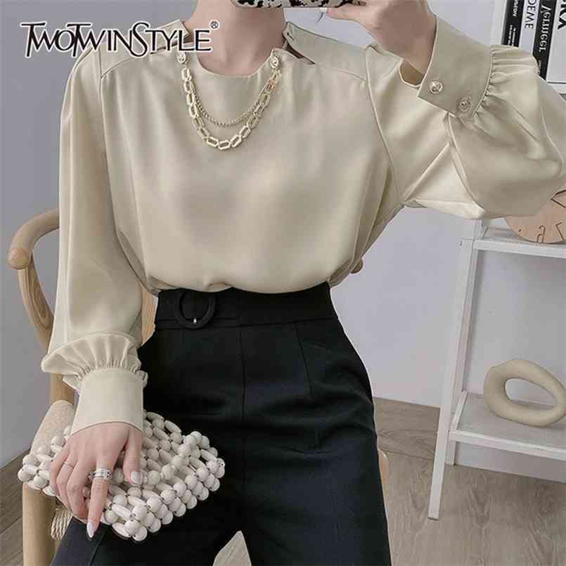 Casual Patchwork Chain Shirt For Women O Neck Lantern Long Sleeve OL Style Blouse Female Fashion Clothing 210524, Yellow
Casual Patchwork Chain Shirt For Women O Neck Lantern Long Sleeve OL Style Blouse Female Fashion Clothing 210524, Yellow