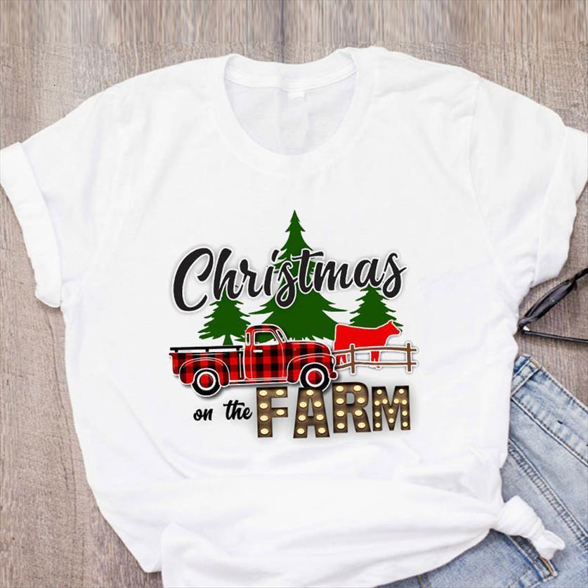 graphic plaid truck year clothes womens t shirt winter merry christmas clothing printed lady tees, White
graphic plaid truck year clothes womens t shirt winter merry christmas clothing printed lady tees, White