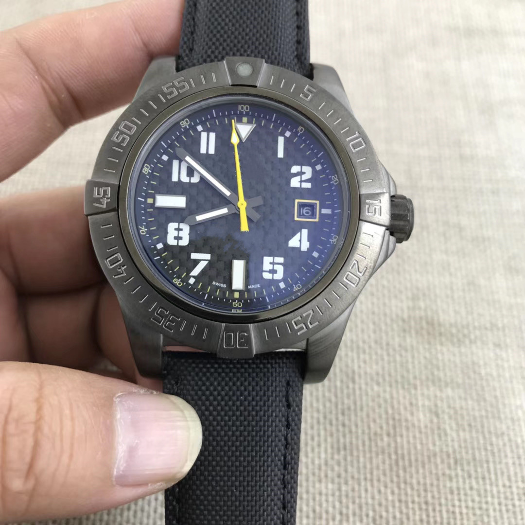 Men's casual 45mm watch fully automatic mechanical stainless steel case montre de luxe wristwatch, Blue
Men's casual 45mm watch fully automatic mechanical stainless steel case montre de luxe wristwatch, Blue