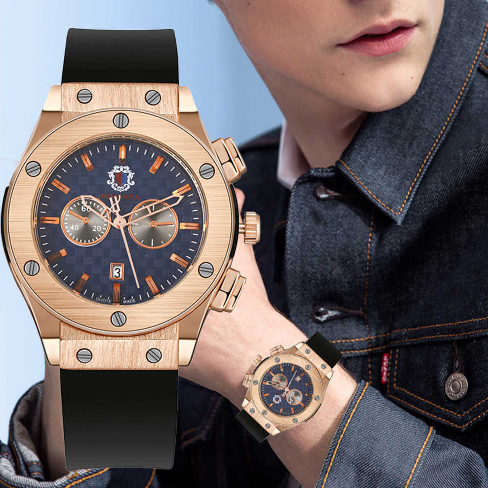 Relogio Masculino New Fashion Watch Men Top Brand Sport Watches Mens Silica Gel Strap Quartz Clock Man Casual Military WristWatc H1012, Slivery;brown
Relogio Masculino New Fashion Watch Men Top Brand Sport Watches Mens Silica Gel Strap Quartz Clock Man Casual Military WristWatc H1012, Slivery;brown