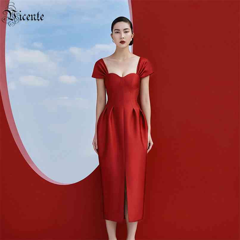 Women's Dresses Celebrity Party Cocktail Frill Design Short Sleeve Mid-length 210520, Red 
Women's Dresses Celebrity Party Cocktail Frill Design Short Sleeve Mid-length 210520, Red