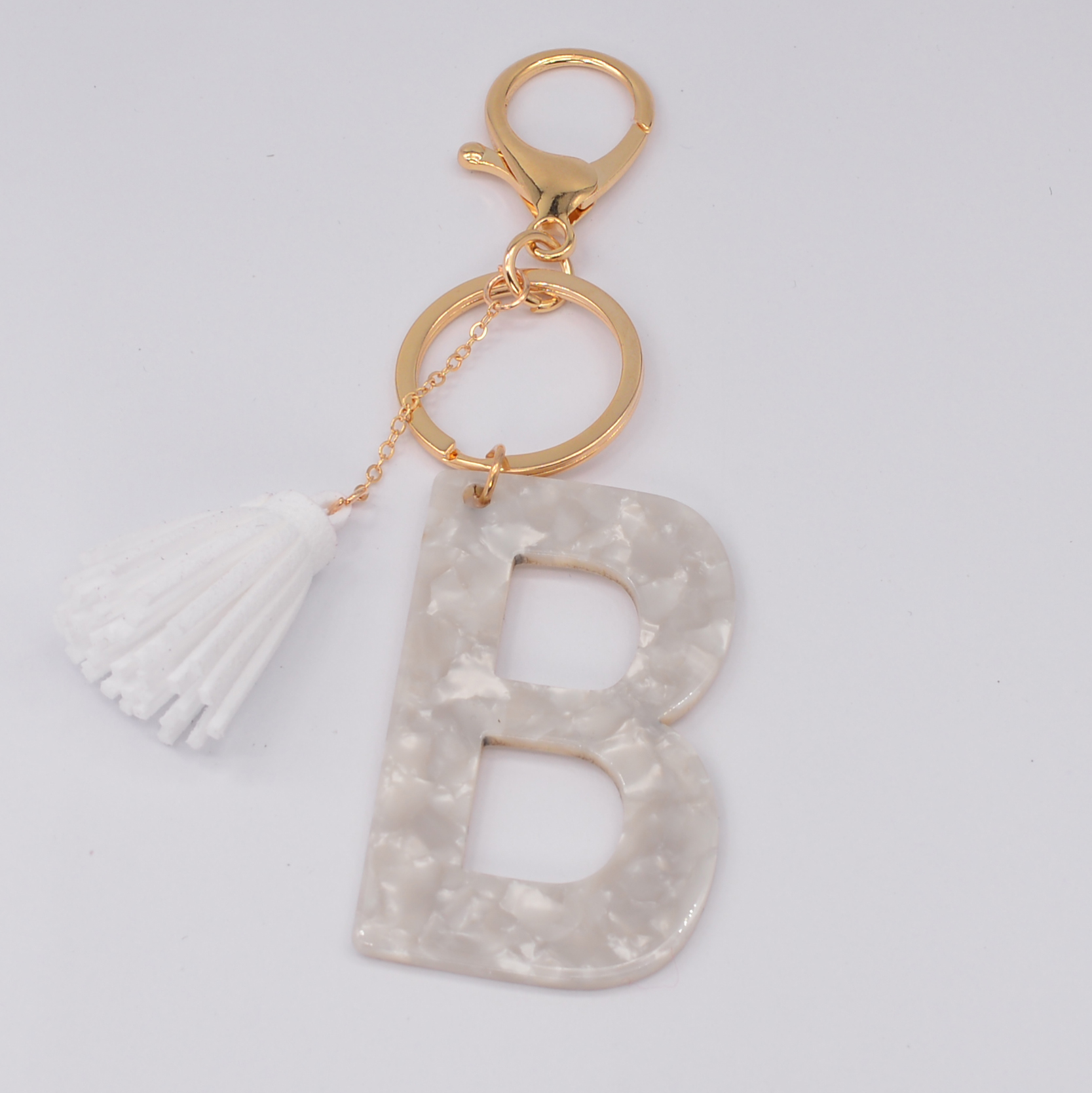 Tassel Acrylic 26 English Letter Keychain Fashion White Pattern Key Chain Initial Alphabet Pendant Gift For Friends Women
Tassel Acrylic 26 English Letter Keychain Fashion White Pattern Key Chain Initial Alphabet Pendant Gift For Friends Women