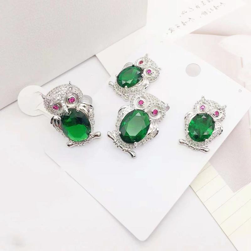 Earrings & Necklace White Gold Plated Lucky Symbol Animal Pendant/Drop Earrings/Band Ring Sets Jewelry Pack Of 4, Silver
Earrings & Necklace White Gold Plated Lucky Symbol Animal Pendant/Drop Earrings/Band Ring Sets Jewelry Pack Of 4, Silver