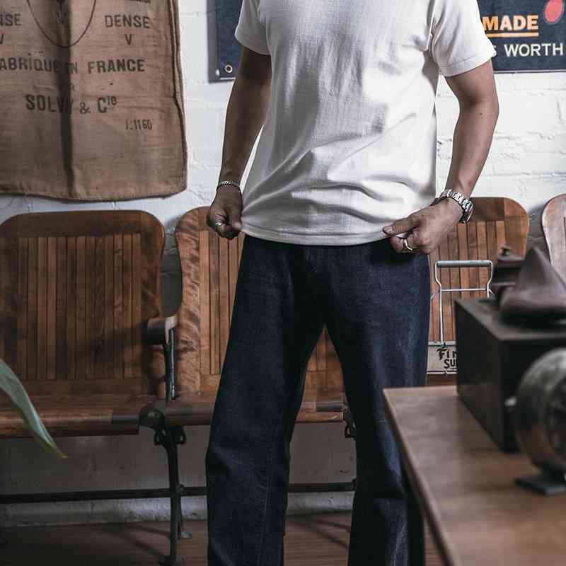 Bronson Tubular T-Shirts Heavyweight Short Sleeve Crew Neck Summer Men's Basic Tee 210629