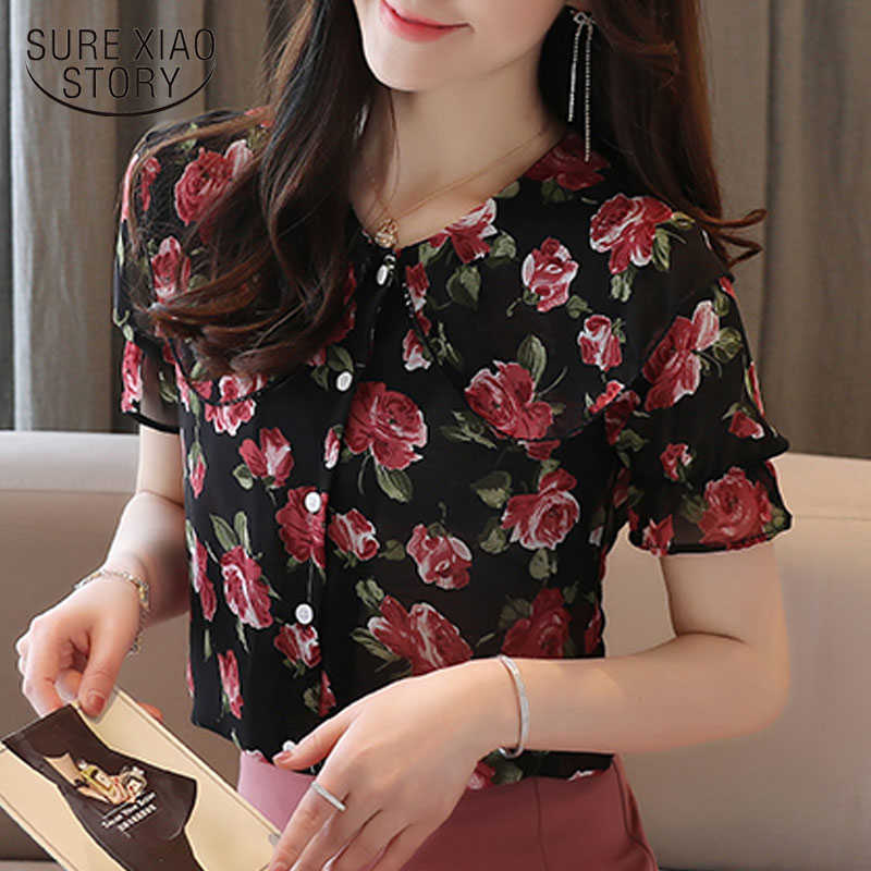 Summer Short Sleeve Doll Collar Ruffle Chiffon Blouse Women Korean-Style Loose Floral Women Tops and Blouse Chemise 9152 50 210527, Apricot b
Summer Short Sleeve Doll Collar Ruffle Chiffon Blouse Women Korean-Style Loose Floral Women Tops and Blouse Chemise 9152 50 210527, Apricot b