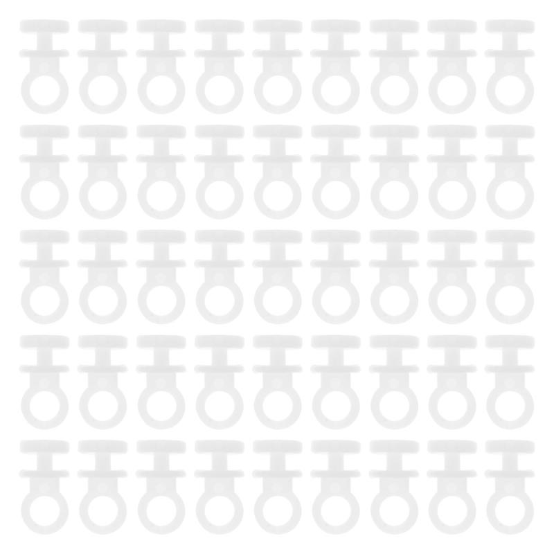 Curtain & Drapes 200Pcs Carriers Pulley Silent Track Rollers, White