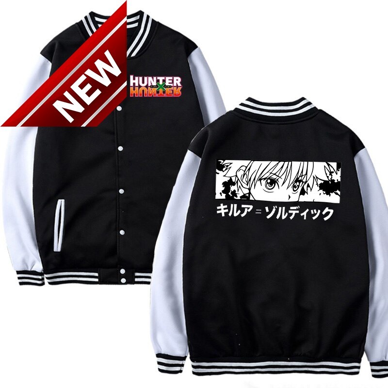 Hunter x Anime Black Jackets Men Casual Baseball Uniform Male Warm Jacket Fashion Clothing Hip Hop Streetwear, Black;brown
Hunter x Anime Black Jackets Men Casual Baseball Uniform Male Warm Jacket Fashion Clothing Hip Hop Streetwear, Black;brown
