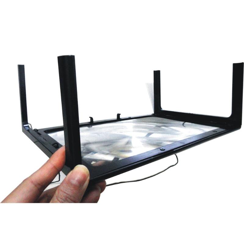 Light Beads A4 Full Page Large 3X Table Hands Free Desk Foldable Magnifying Glass Magnifier For Reading Sewing Knitting