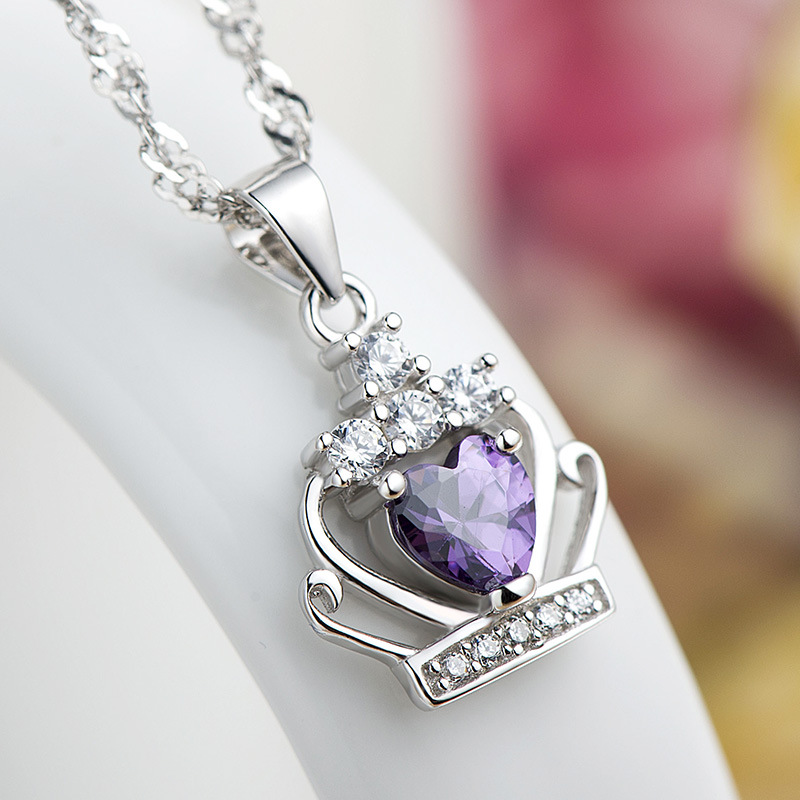 Sterling Silver Necklace Royal Crown Pendant 2 Colors Zircon 18inches 925 Box Chain Clavicle Anniversary Gift
Sterling Silver Necklace Royal Crown Pendant 2 Colors Zircon 18inches 925 Box Chain Clavicle Anniversary Gift