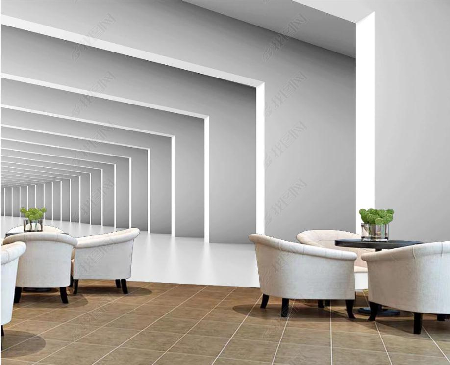 Extension space cement wall 3d background murals wallpaper for living room 3d customized wallpaper