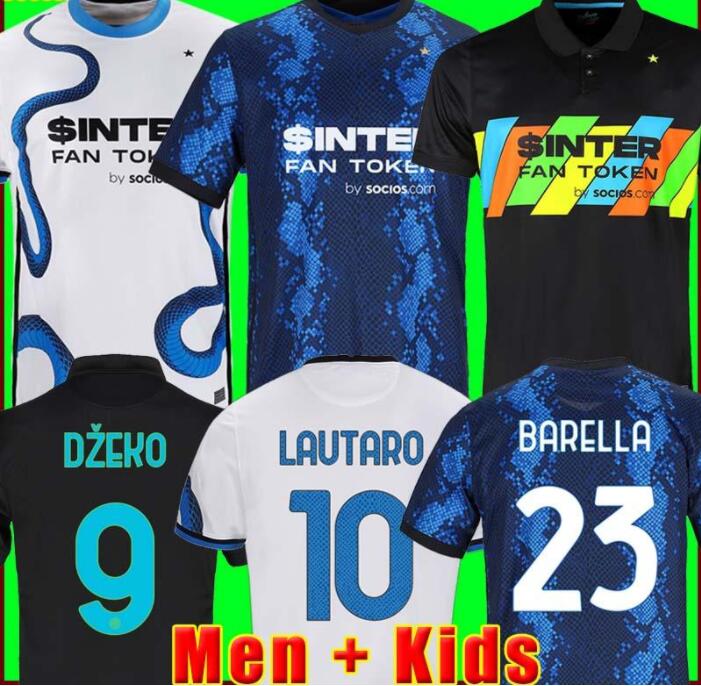 INTER soccer jersey VIDAL BARELLA LAUTARO ERIKSEN MILAN ALEXIS DZEKO CORREA 21 22 football shirts uniforms men + kids kit away third 3rd bla, Black;yellow
INTER soccer jersey VIDAL BARELLA LAUTARO ERIKSEN MILAN ALEXIS DZEKO CORREA 21 22 football shirts uniforms men + kids kit away third 3rd bla, Black;yellow
