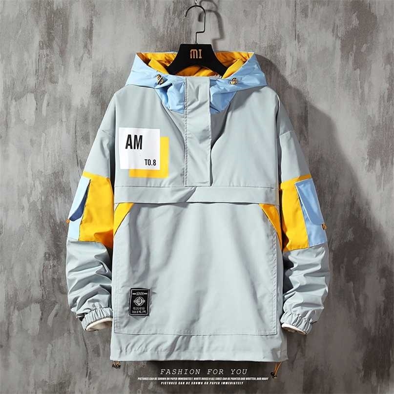 Men's Jacket Fashion Spring Autum Casual Streetwear Hoodie Men Waterproof Clothes Mens Windbreaker Coat Male Outwear 211110, Black
Men's Jacket Fashion Spring Autum Casual Streetwear Hoodie Men Waterproof Clothes Mens Windbreaker Coat Male Outwear 211110, Black