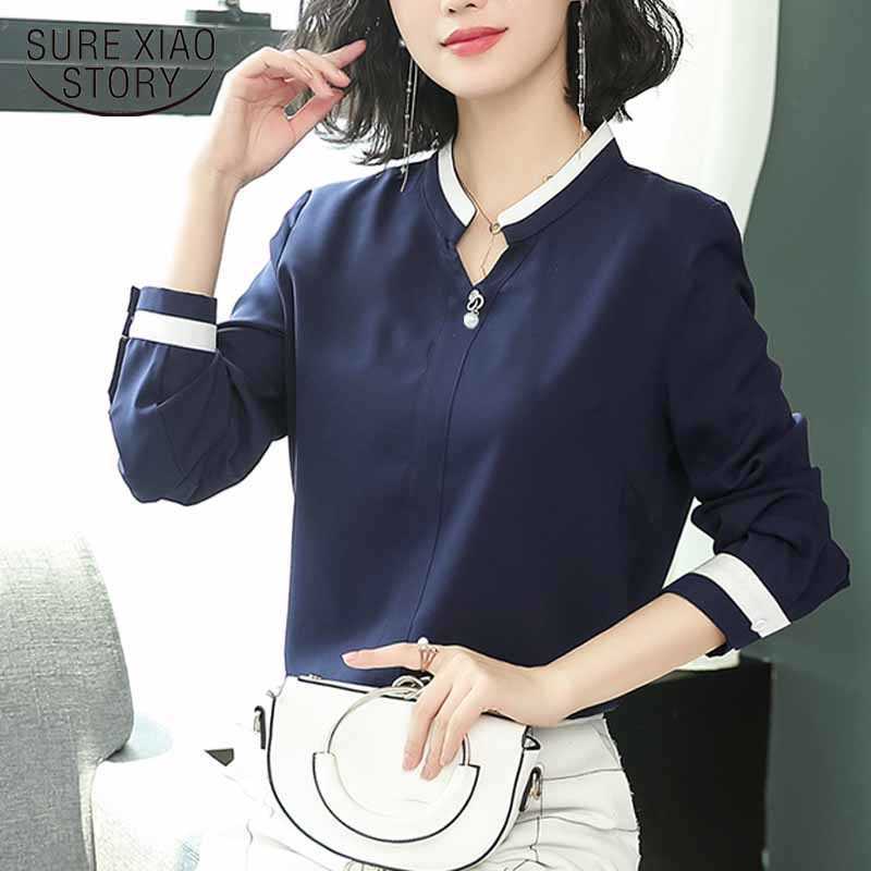 Fashion Women Tops and Blouse Long Sleeve Chiffon Blouse Autumn Loose Shirt Women Chic Blusas Office Lady Clothes 11067 210527, Blue
Fashion Women Tops and Blouse Long Sleeve Chiffon Blouse Autumn Loose Shirt Women Chic Blusas Office Lady Clothes 11067 210527, Blue