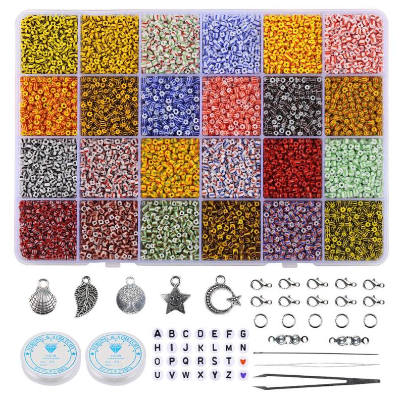 Other Box Set 3mm Glass Seed Beads With Tools Alphabet For Jewelry Making Bracelet Rings DIY Accessories Kit
Other Box Set 3mm Glass Seed Beads With Tools Alphabet For Jewelry Making Bracelet Rings DIY Accessories Kit
