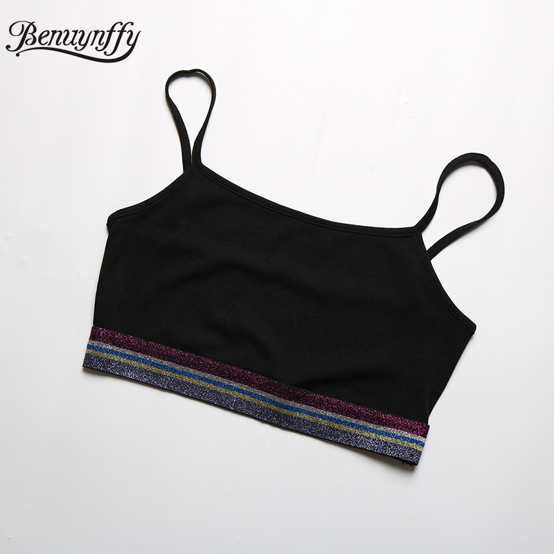 Black Two Piece Suit with Diamonds Detail Women Sexy Cropped Cami Top and Pants Set Summer Fashion Streetwear 210510