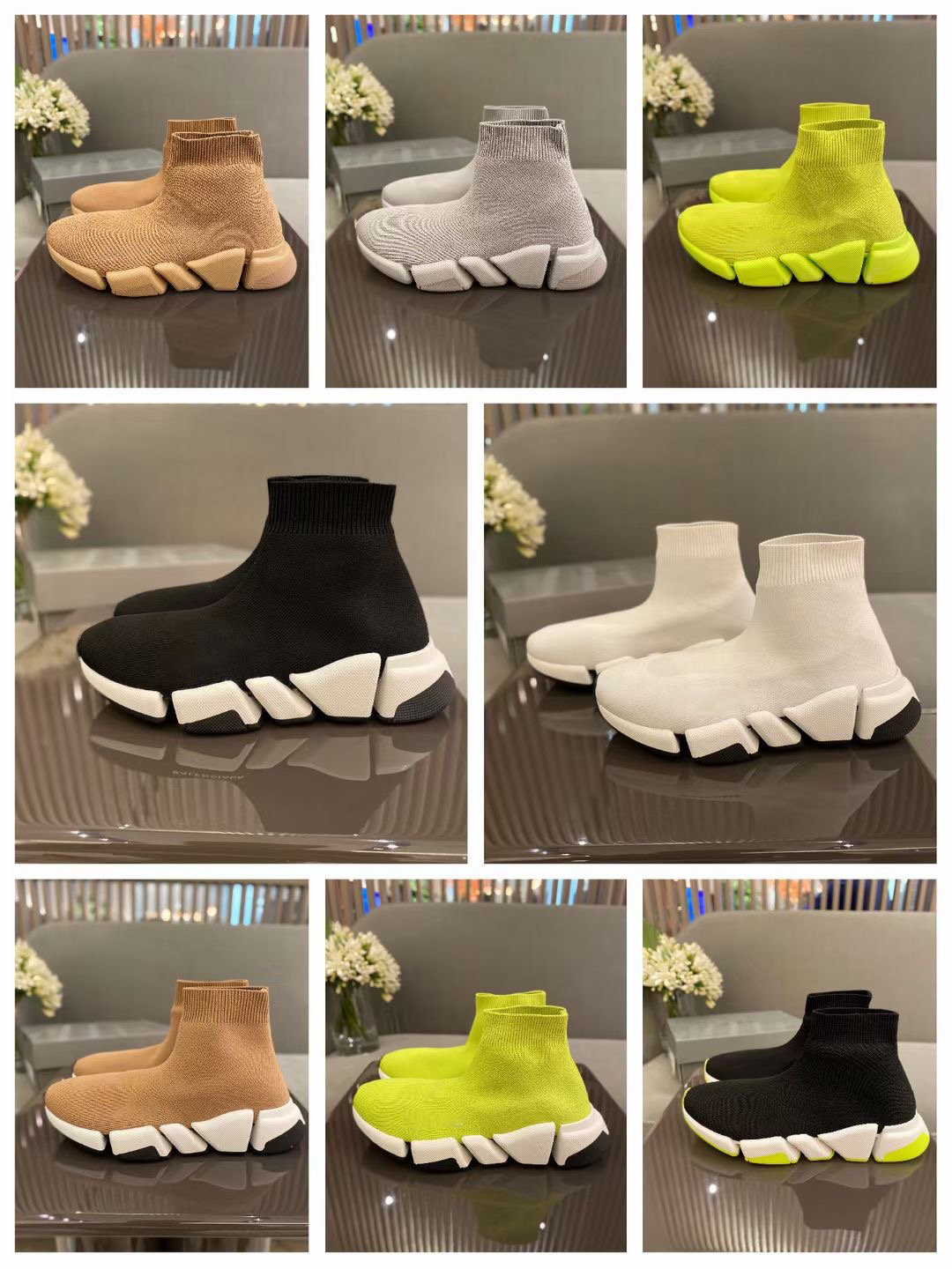 2021 Top quality Paris Couples Casual Socks Movement Shoes Elastic fly weave One body Seamless Fabrics Speed 2.0 Version TPU soles size35-45, Black
2021 Top quality Paris Couples Casual Socks Movement Shoes Elastic fly weave One body Seamless Fabrics Speed 2.0 Version TPU soles size35-45, Black