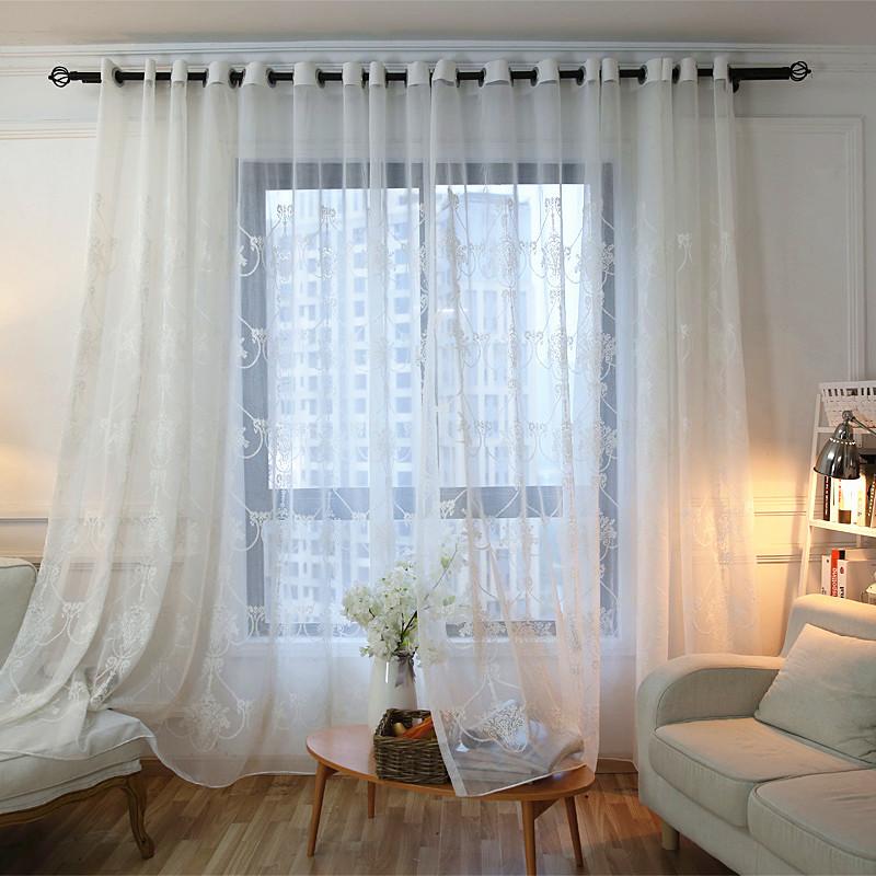 White European Lace Embroidered With Flower Rope Tulle Curtains For Girls Living Room Mesh Fabric Sheer Window Drape Bedroom Curtain & Drape
White European Lace Embroidered With Flower Rope Tulle Curtains For Girls Living Room Mesh Fabric Sheer Window Drape Bedroom Curtain & Drape