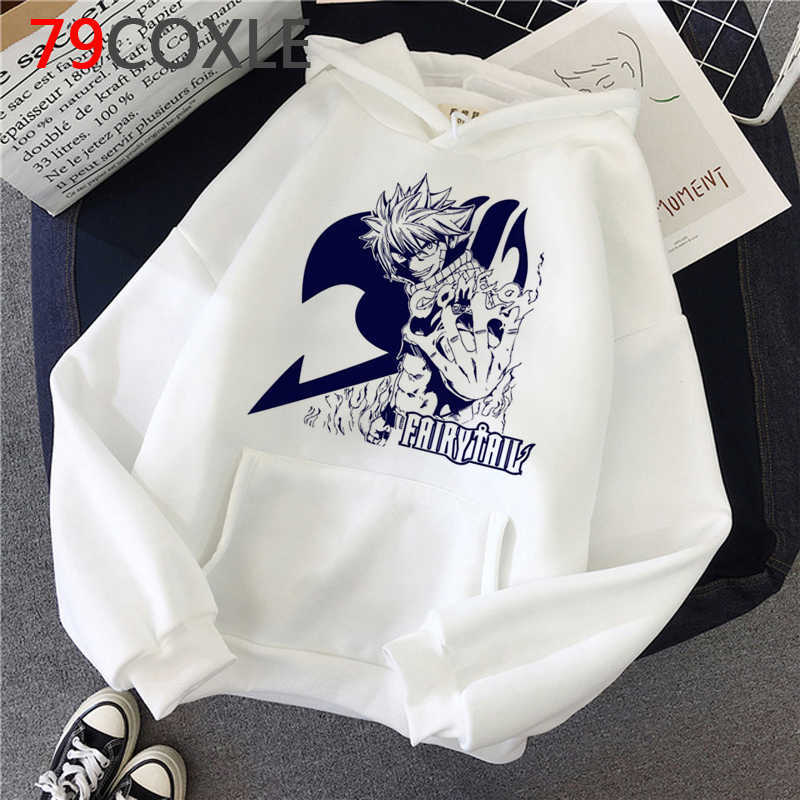 Hot Japanese Anime Fairy Tail Hoodies Women Kawaii Winter Clothing Harajuku Cartoon Graphic Streetwear Unisex Sweatshirts Female H0909