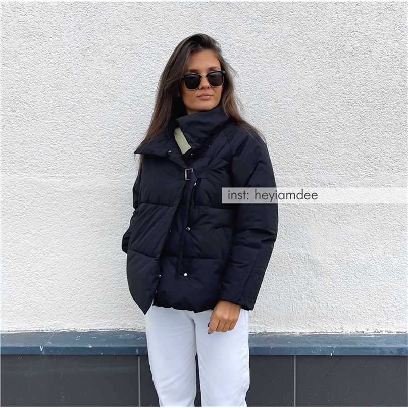 Puffer Jacket Coat Violet Short Winter Women Warm Cotton Parkas Female Casual Loose Outwear Korean 211018, Black
Puffer Jacket Coat Violet Short Winter Women Warm Cotton Parkas Female Casual Loose Outwear Korean 211018, Black