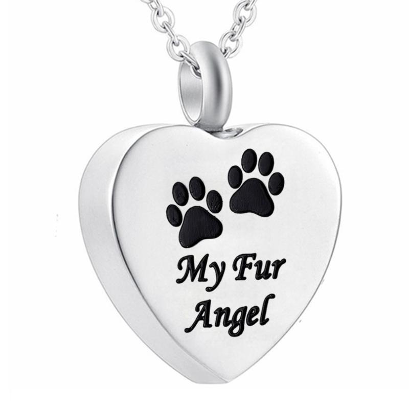 Pendant Necklaces Stainless Steel Heart Pet Dog Print Cremation Jewelry For Ashes Wearable Urn Necklace Keepsake Memorial
Pendant Necklaces Stainless Steel Heart Pet Dog Print Cremation Jewelry For Ashes Wearable Urn Necklace Keepsake Memorial