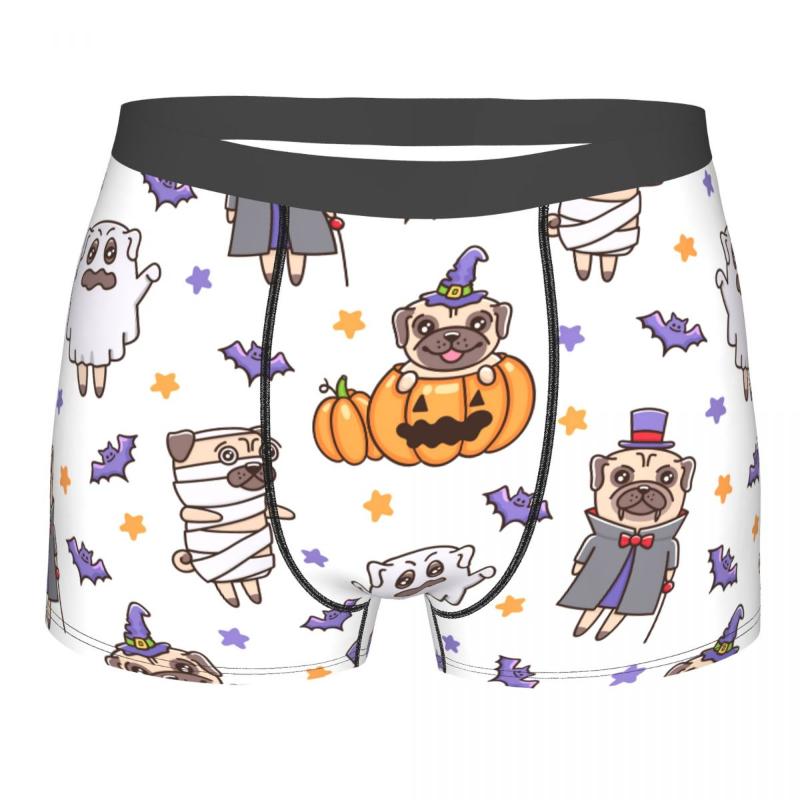 Underpants Halloween Pumpkin Pug Dog Underwear Funny Pouch Trenky Polyester Trunk Printed Sexy Man Boxer Brief, Black;white
Underpants Halloween Pumpkin Pug Dog Underwear Funny Pouch Trenky Polyester Trunk Printed Sexy Man Boxer Brief, Black;white