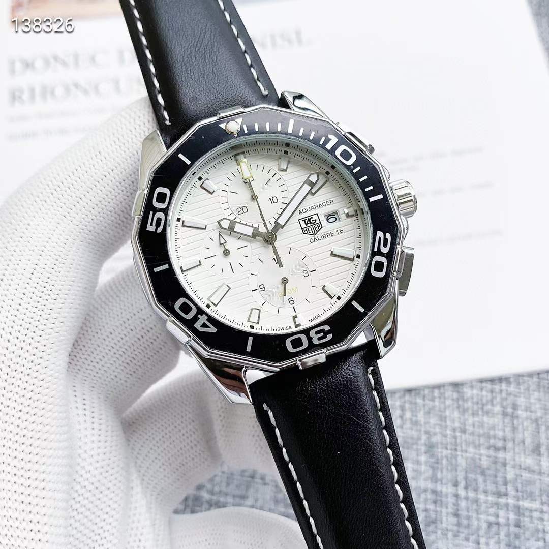 3 Colors Leather Watch Strap 42mm Men's Quartz Battery Movement Sapphire Glass Wristwatch Fashion Watches TG01, Slivery;brown
3 Colors Leather Watch Strap 42mm Men's Quartz Battery Movement Sapphire Glass Wristwatch Fashion Watches TG01, Slivery;brown