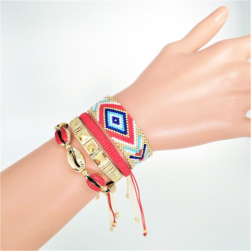 Charm Bracelets Rttooas MIYUKI Bead Geometric Bracelet Pulseras Mujer Mode 2021 Handmade Beads Shell Fashion Jewelry
Charm Bracelets Rttooas MIYUKI Bead Geometric Bracelet Pulseras Mujer Mode 2021 Handmade Beads Shell Fashion Jewelry
