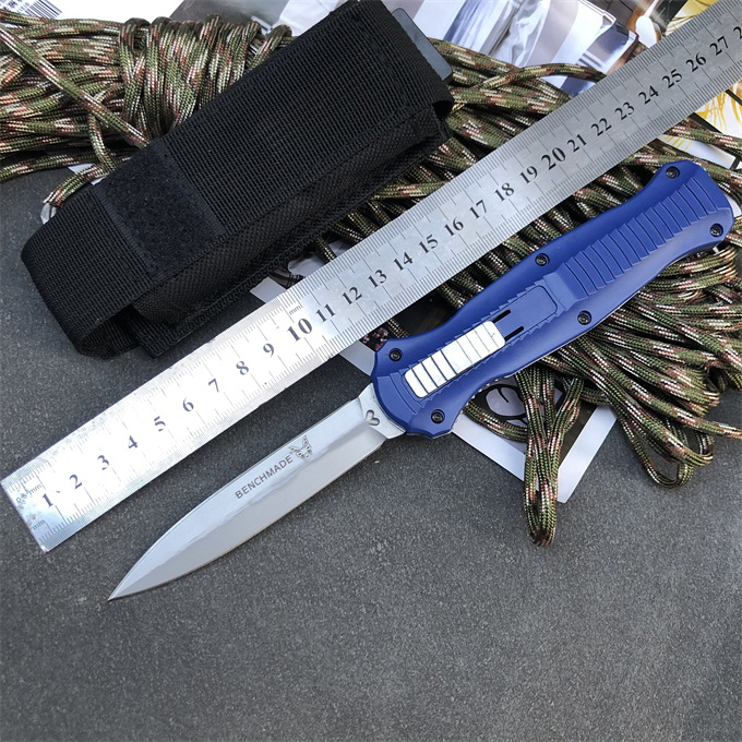 Benchmade BM 3300 Pagan AUTO OPEN knives automatic Knife 440 Blade Aluminum alloy + rubber cladding blue Handle Camping outdoor EDC Pocket tool
Benchmade BM 3300 Pagan AUTO OPEN knives automatic Knife 440 Blade Aluminum alloy + rubber cladding blue Handle Camping outdoor EDC Pocket tool