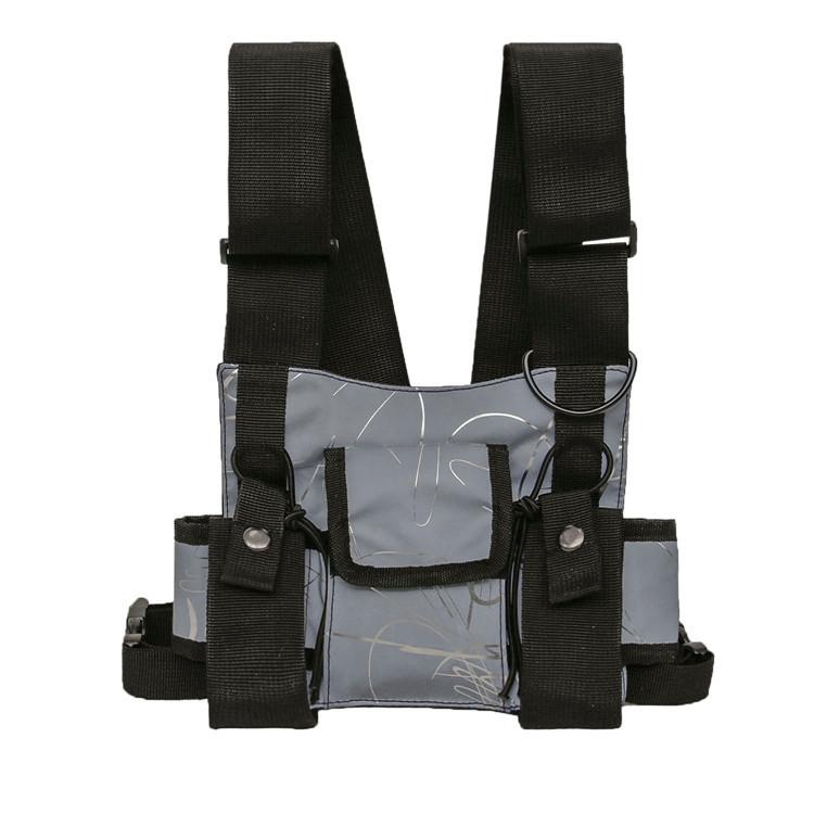 Waist Bags Reflective Vest Hip Hop Streetwear Functional Tactical Harness Chest Rig Kanye West Pack Bag
Waist Bags Reflective Vest Hip Hop Streetwear Functional Tactical Harness Chest Rig Kanye West Pack Bag