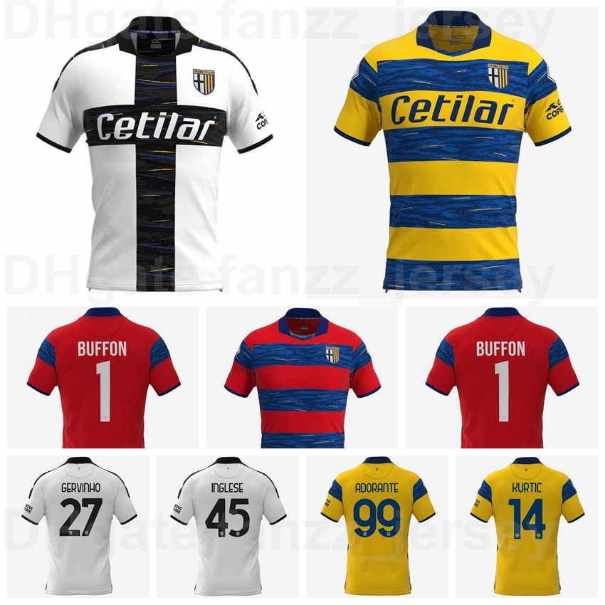 Soccer 45 INGLESE Parma Jerseys 2021 2022 Men 1 BUFFON 21 SCHIATTARELLA 9 TUTINO 8 BRUNETTA 17 BENEDYCZAK 28 MIHAILA 2 IACOPONI 27 GERVINHO Football Shirt Kits Home, With patch
Soccer 45 INGLESE Parma Jerseys 2021 2022 Men 1 BUFFON 21 SCHIATTARELLA 9 TUTINO 8 BRUNETTA 17 BENEDYCZAK 28 MIHAILA 2 IACOPONI 27 GERVINHO Football Shirt Kits Home, With patch