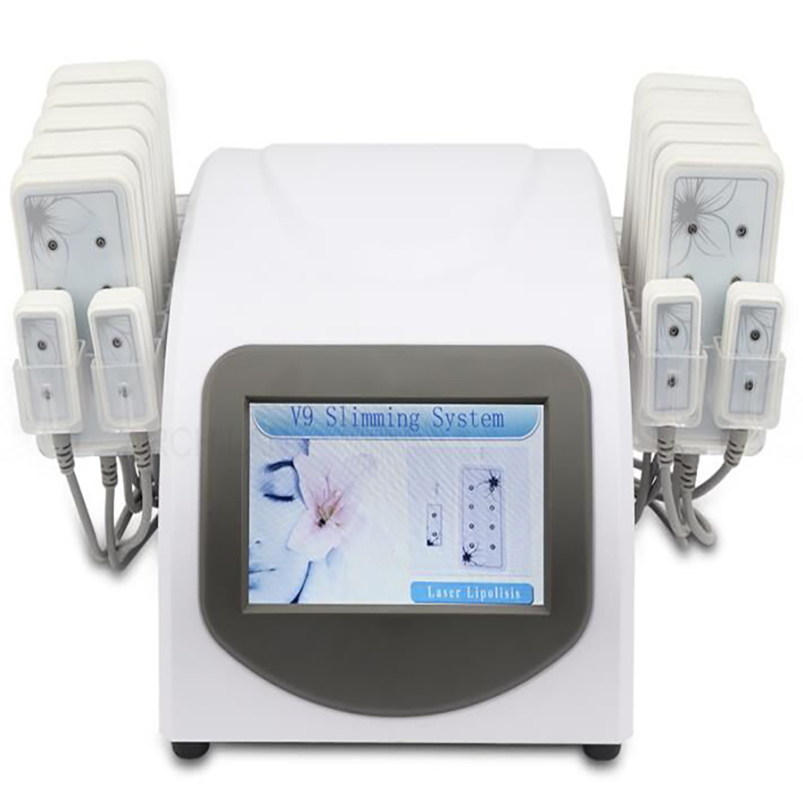 Best Quality Fat Loss 5mw 635nm-650nm Lipo Laser 14 Pads Cellulite Removal Beauty Body Shaping Slimming Machine Beauty Equipment