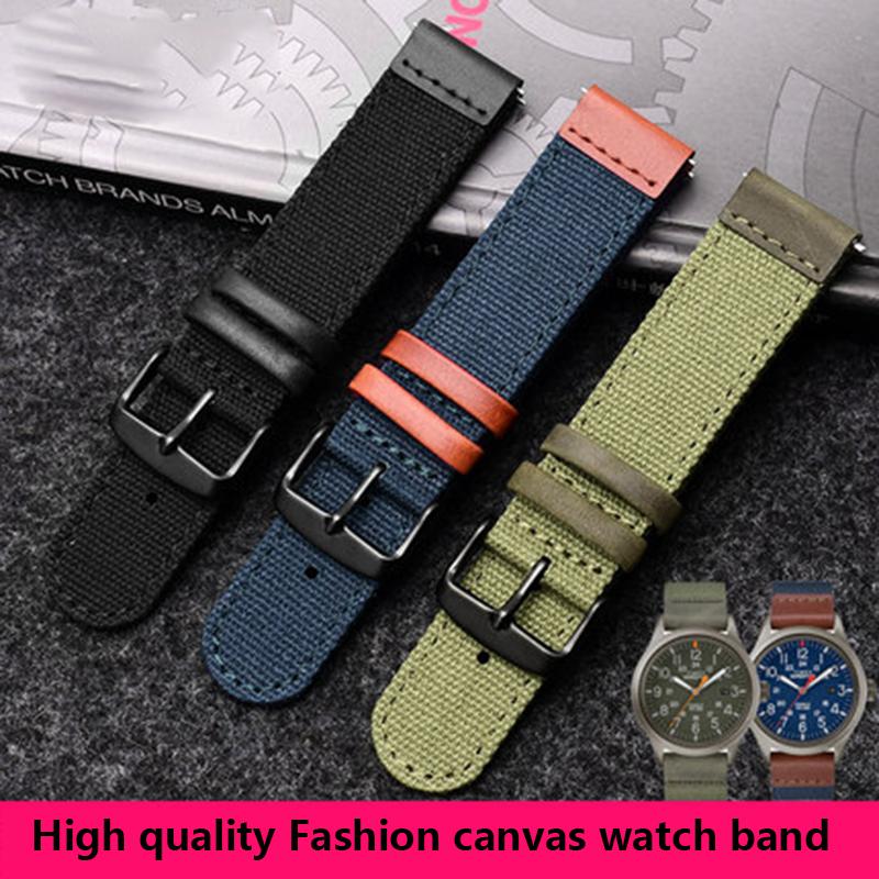 Watch Bands Outdoor Fashion Nylon Canvas Strap For TI-MEX T49963 TW4B14100 Male 20mm Blue Color
Watch Bands Outdoor Fashion Nylon Canvas Strap For TI-MEX T49963 TW4B14100 Male 20mm Blue Color