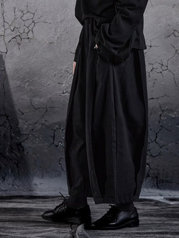 Japanese Hip-hop Nine-quarter Pants Harem Pants Dark Casual Bloomers Wide-leg Trend