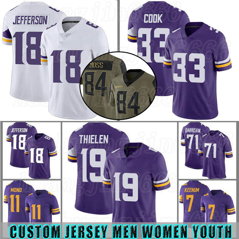 18 Justin Jefferson 19 Adam Thielen Custom 33 Dalvin Cook Football Jersey 22 Harrison Smith Kirk Cousins Danielle Hunter Men Kellen Mond, Custom men(weijingren)
18 Justin Jefferson 19 Adam Thielen Custom 33 Dalvin Cook Football Jersey 22 Harrison Smith Kirk Cousins Danielle Hunter Men Kellen Mond, Custom men(weijingren)