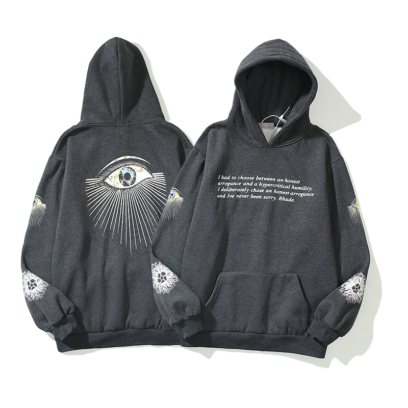 21AW Distressed Europe Rhude mens hoodie the United States High Street Hand painted Eye of Prophecy Printed Washed men and womens Black Sweater Loose Hoodies, I need look other product
21AW Distressed Europe Rhude mens hoodie the United States High Street Hand painted Eye of Prophecy Printed Washed men and womens Black Sweater Loose Hoodies, I need look other product