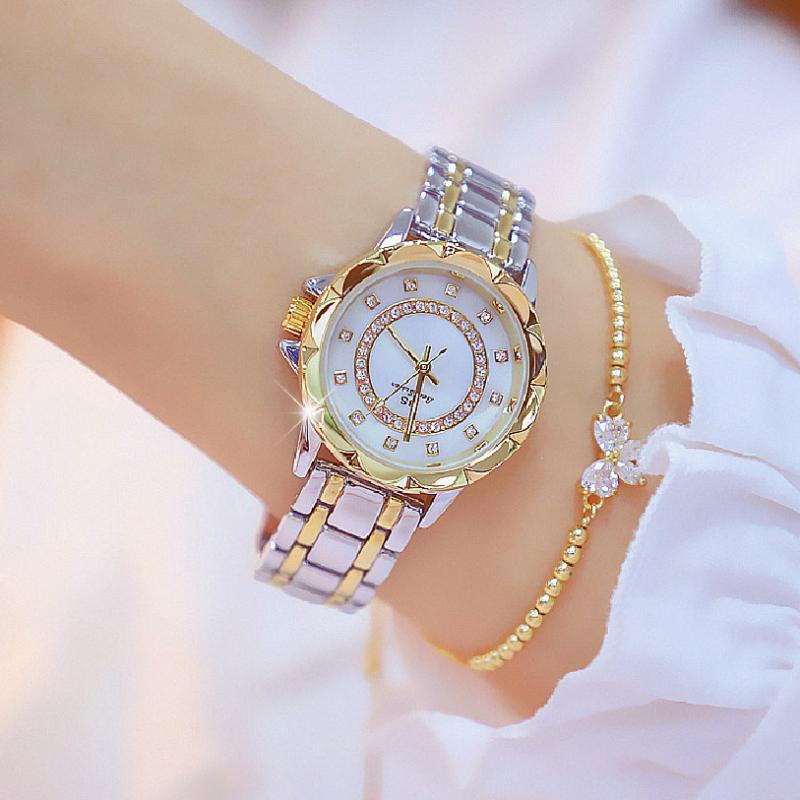 Wristwatches BS Gold And Silver Color Ladies Watch Women Dress Watches 2021 Girl Fashion Casual Zegarek Damski, Gold and silver colo
Wristwatches BS Gold And Silver Color Ladies Watch Women Dress Watches 2021 Girl Fashion Casual Zegarek Damski, Gold and silver colo
