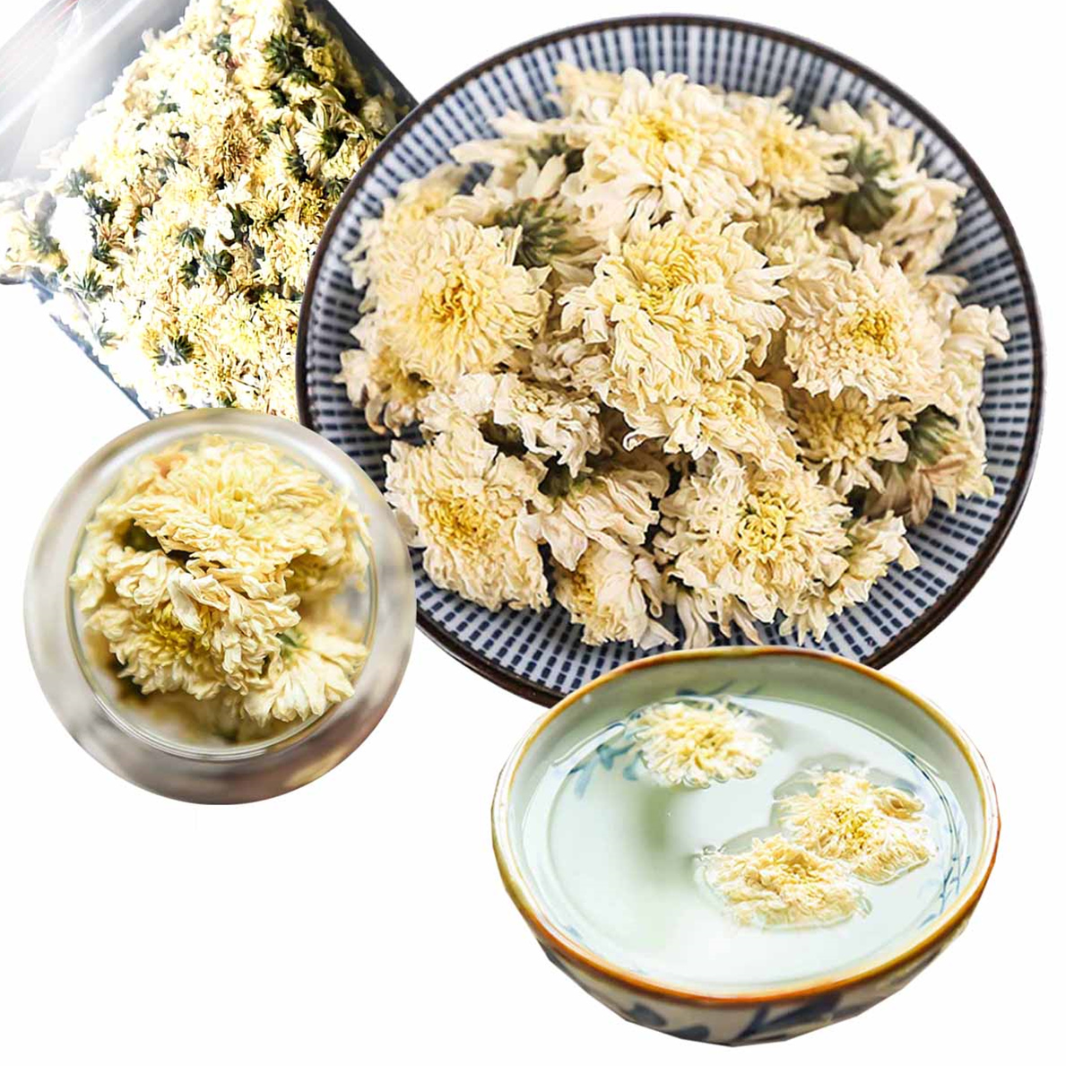 Chinese Specialty Yellow Mountain White Chrysanthemum Top-Grade Healthy Green Food Bulk New scented tea Health Care Flowers tea
Chinese Specialty Yellow Mountain White Chrysanthemum Top-Grade Healthy Green Food Bulk New scented tea Health Care Flowers tea