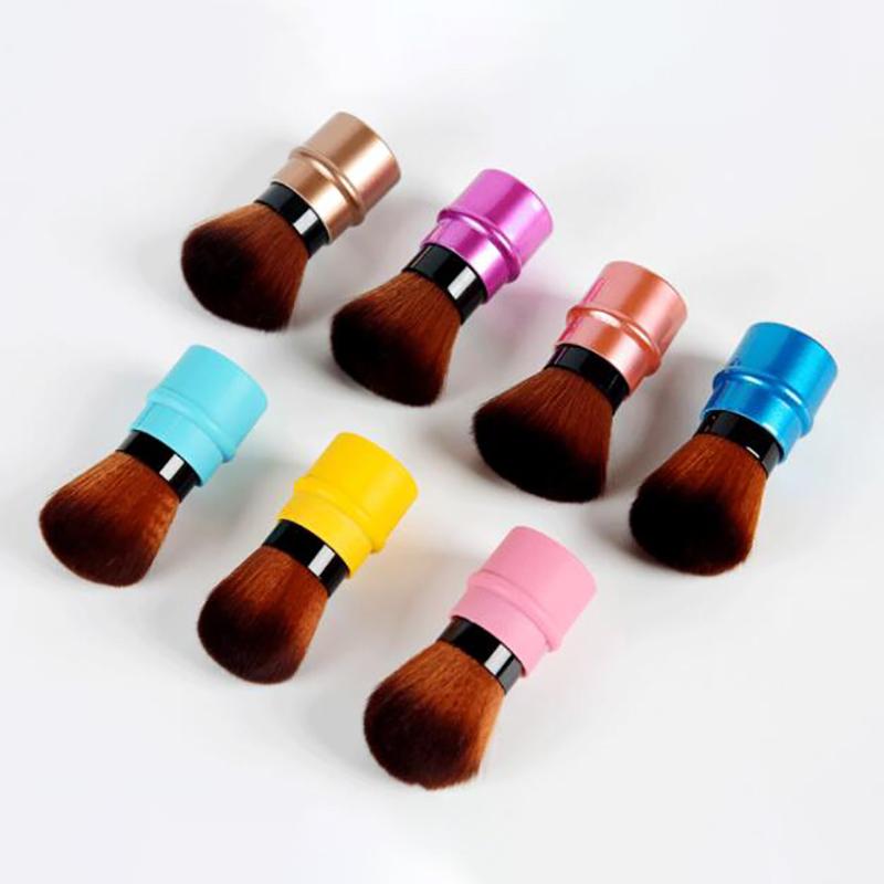 Makeup Brushes Retractable Single Brush Foundation Blending Powder Blusher Face Convenient Travel Tool Cosmetic Soft Bristles