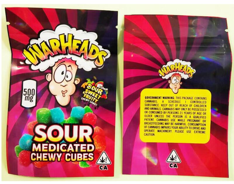 2021 NEW Warheads chewy candy bag 500mg sour sweet fruity chewy cubes zipper WARHEADS mylar packaging bagsgffgmk
2021 NEW Warheads chewy candy bag 500mg sour sweet fruity chewy cubes zipper WARHEADS mylar packaging bagsgffgmk