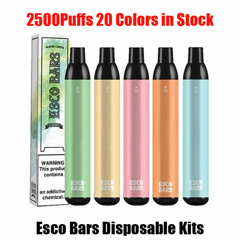 Esco Bars Disaposable E-cigarettes Pod Device Kit 2500 Puffs 1000mAh Battery 6ml Prefilled Cartridge Pods Stick Vape Pen vs EscoBar Plus Max Mesh
Esco Bars Disaposable E-cigarettes Pod Device Kit 2500 Puffs 1000mAh Battery 6ml Prefilled Cartridge Pods Stick Vape Pen vs EscoBar Plus Max Mesh