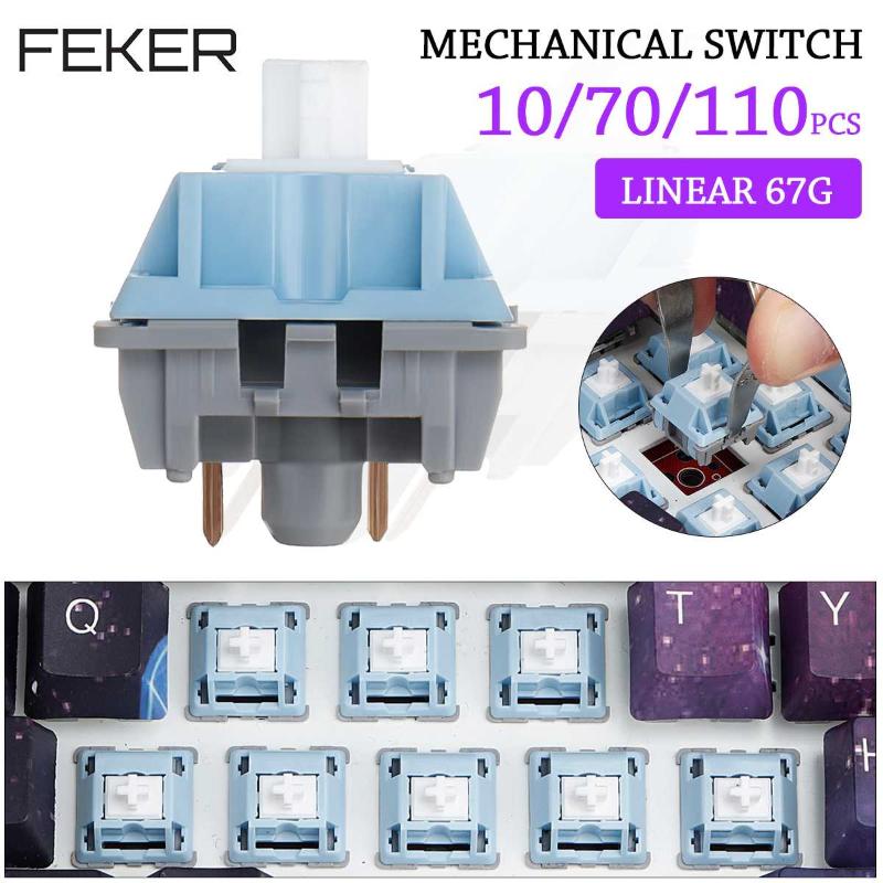 Switch 110 Keys Airy Mechanical Like Tealios 67g Linear For Keyboard 3 Pin Undefined DIY Computer Cables & Connectors
Switch 110 Keys Airy Mechanical Like Tealios 67g Linear For Keyboard 3 Pin Undefined DIY Computer Cables & Connectors