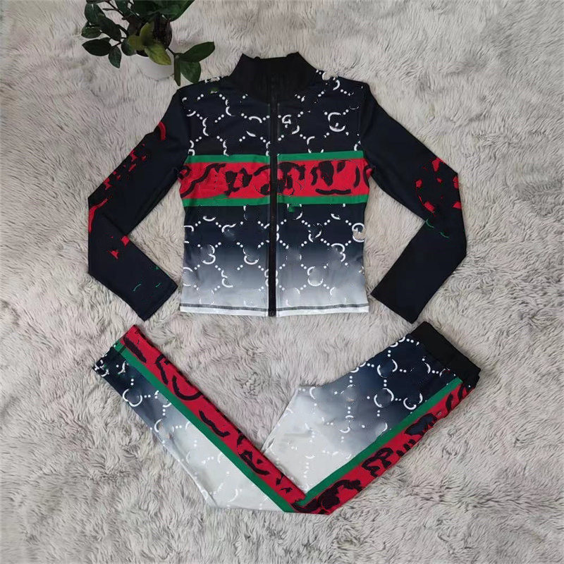 Women's Tracksuits Jogging Sportswear Two-piece Long Sleeve Chic Printed Sweatshirt Top High Waist Sports Suit Casual Wear, Black
Women's Tracksuits Jogging Sportswear Two-piece Long Sleeve Chic Printed Sweatshirt Top High Waist Sports Suit Casual Wear, Black